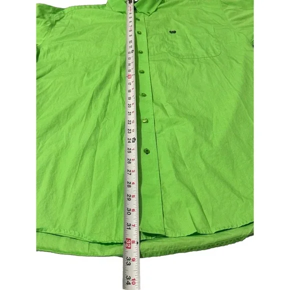 CINCH Shirt Men's Adult Large Green Casual Short Sleeve Button Up Western Cowboy - Picture 6 of 8